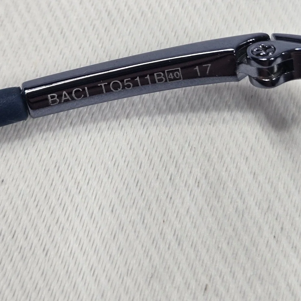 Vintage Baci Kids Eyeglasses Frames TQ511B Blue Oval 40 17 130 NWT New Old Stock